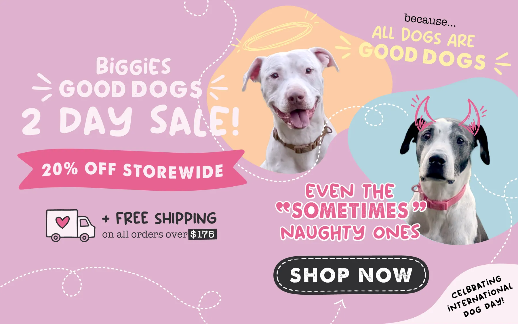 The Good Dogs newsletter banner.