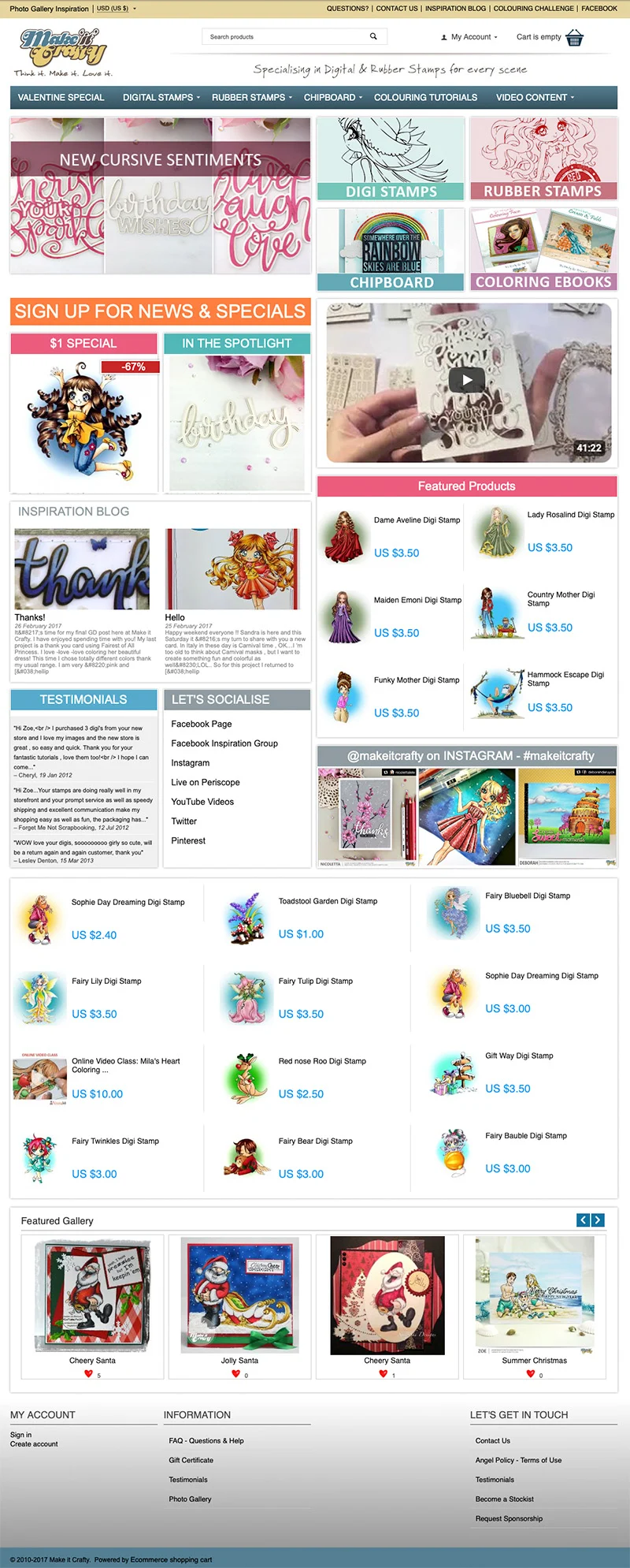 The home page