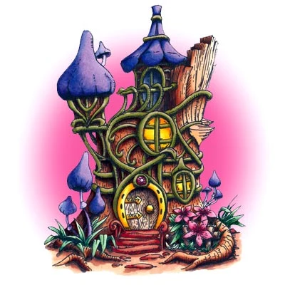 The illustration brought to life in colour.