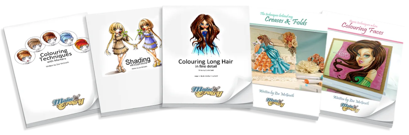 The colouring e-book range.