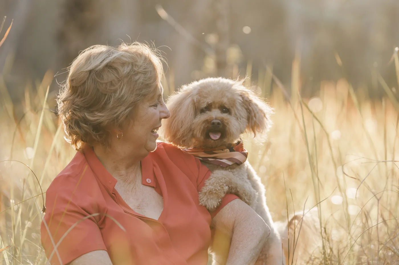 Narelle and Teddy.