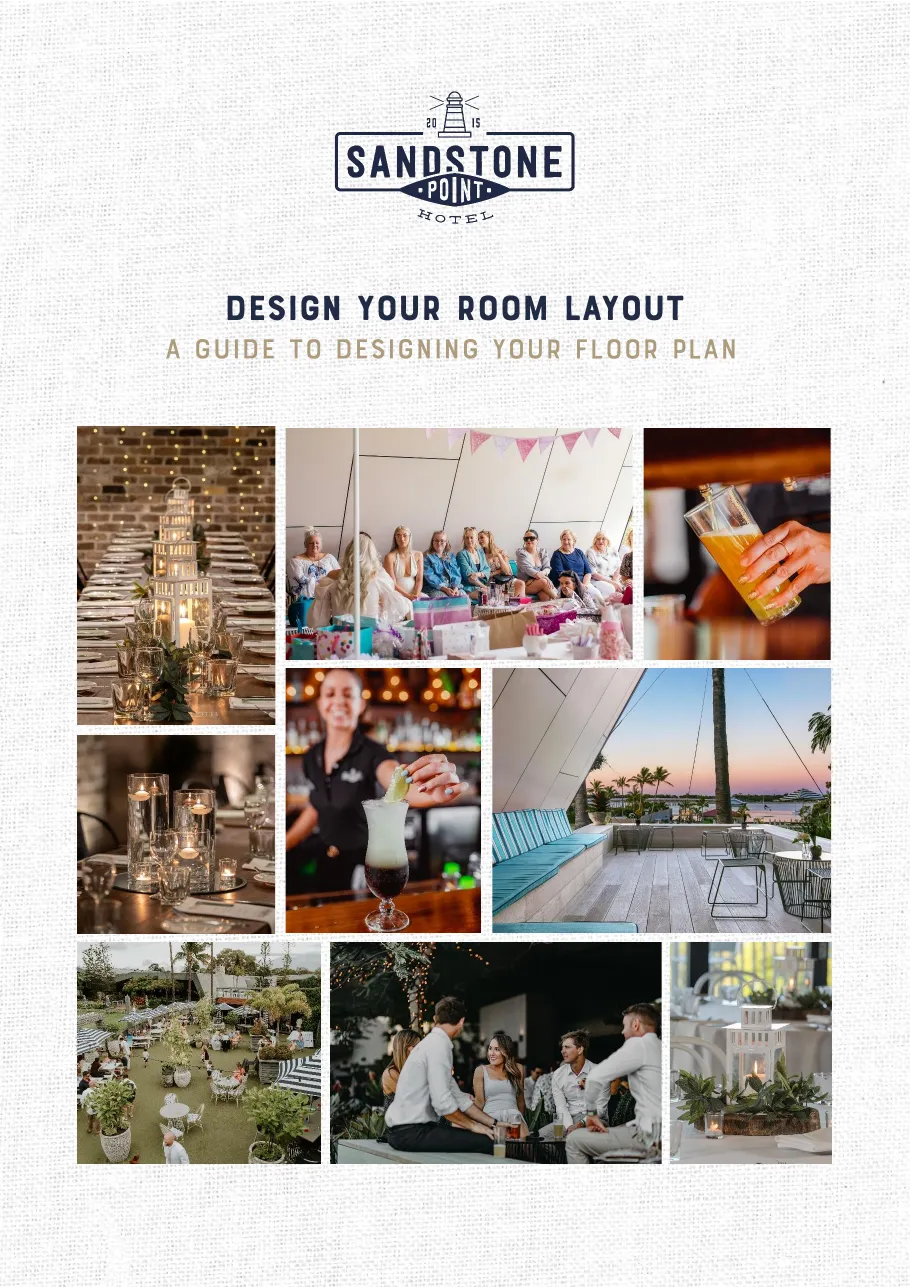 Venue floor plan guide cover