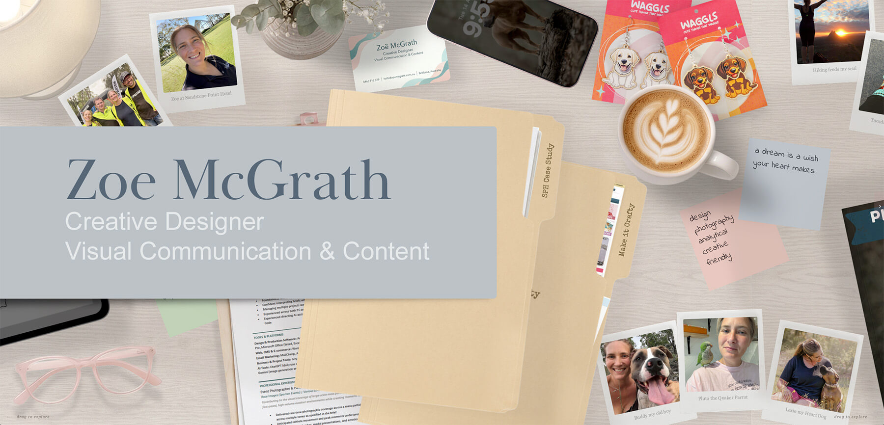 Zoe McGrath. Creative Designer · Visual Communication & Content